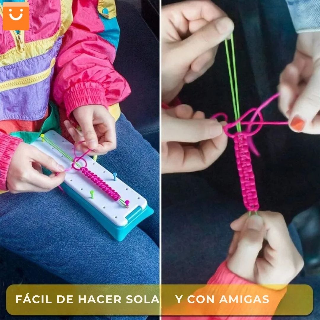 RAINBOWCRAFT™ - KIT DE TRENSADORA DE PULSERAS