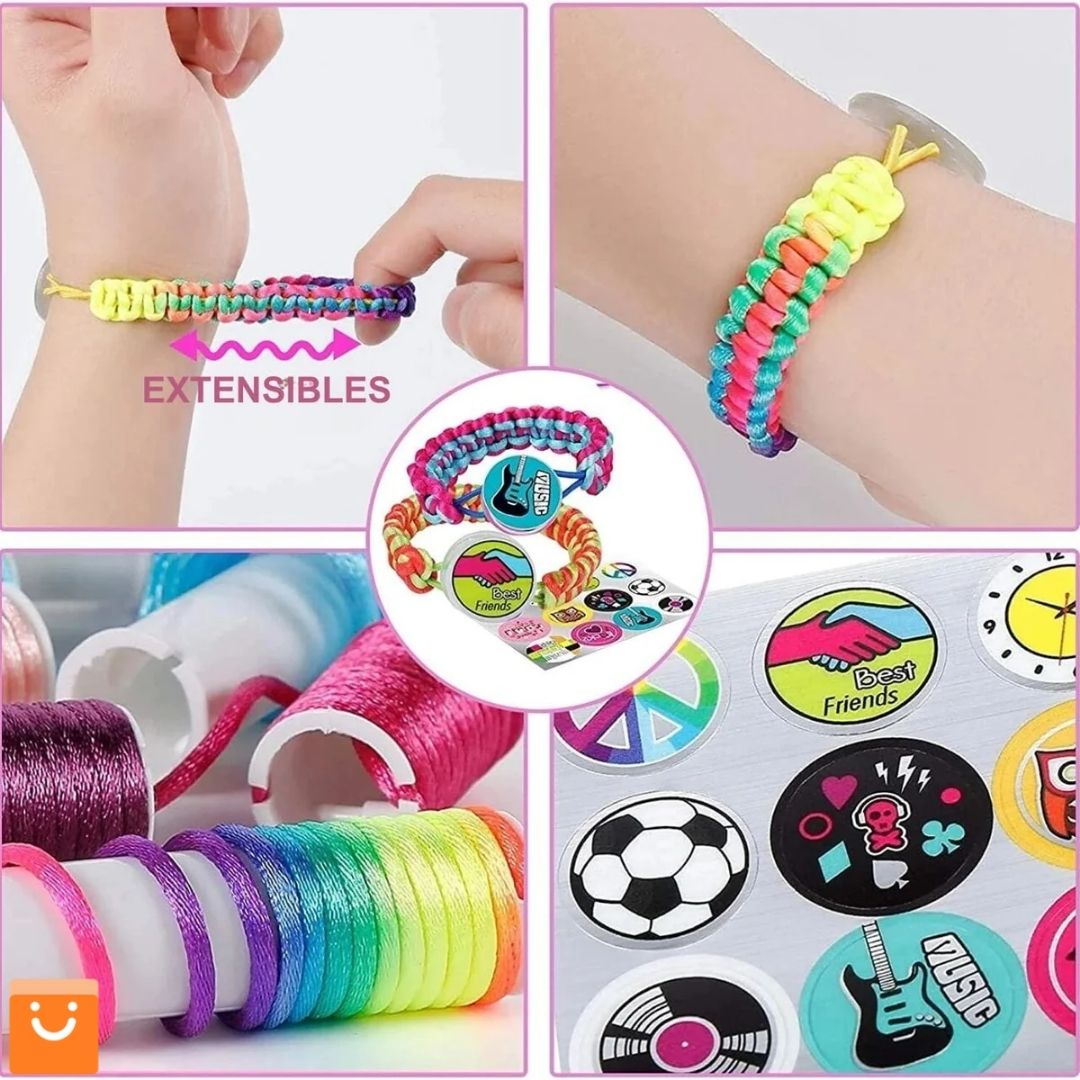 RAINBOWCRAFT™ - KIT DE TRENSADORA DE PULSERAS