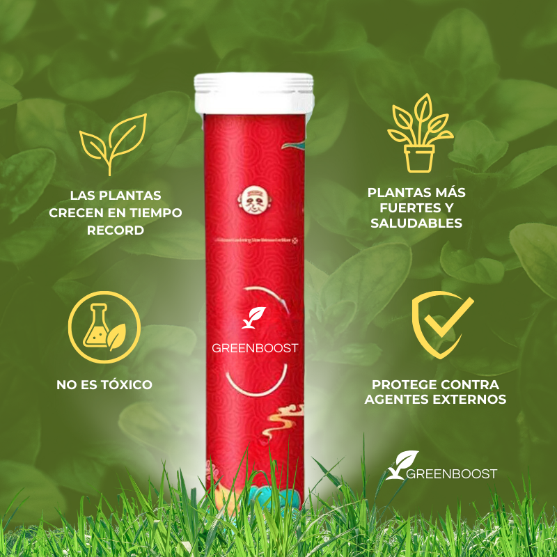 GREENBOOST™ - FERTILIZANTE DE PLANTAS ORGÁNICO EN TABLETA