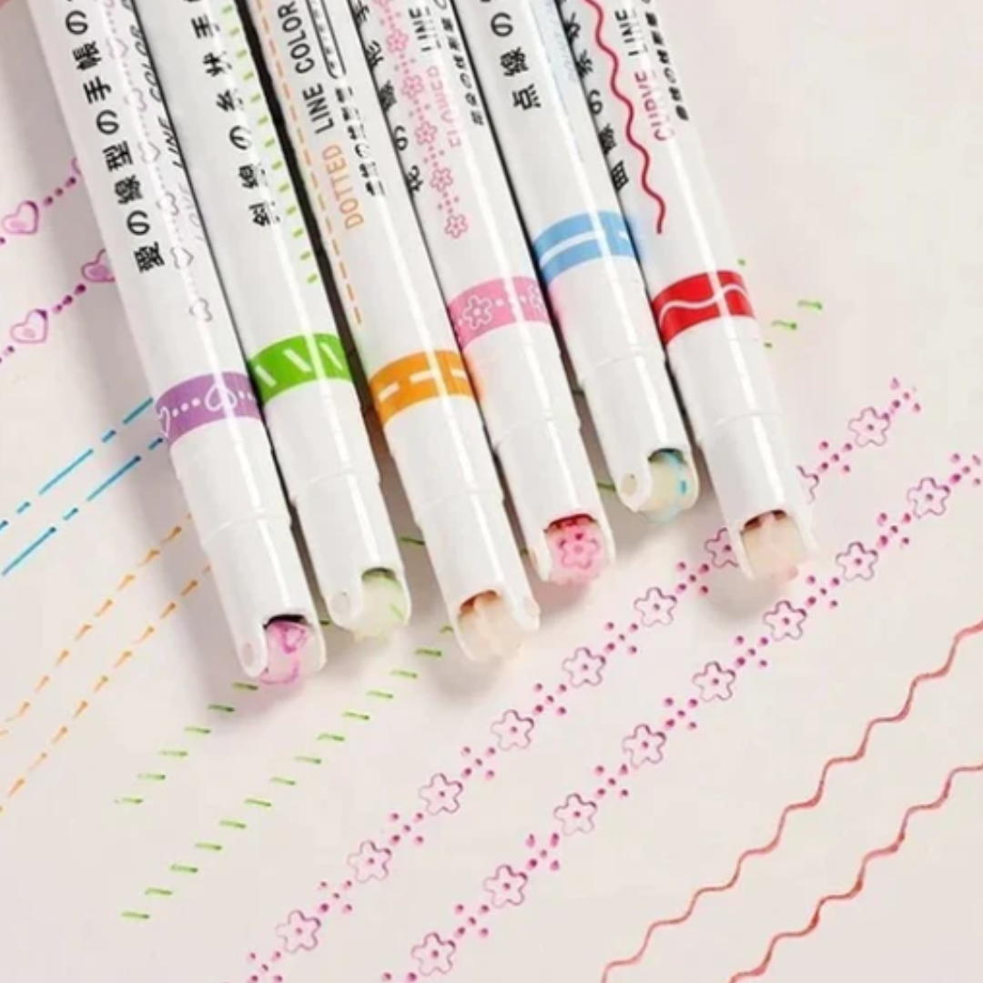 FunLov™ - Lápiz destacador entretenido (6 lapices)