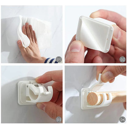 Sup™ - Soportes para cortinas ajustables sin clavos
