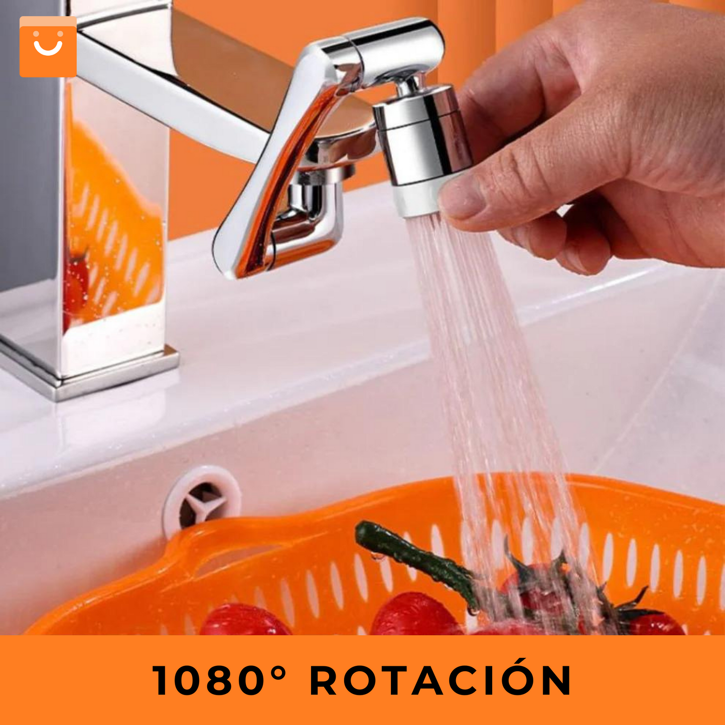 Flexigrip™ - llave giratoria 1080°, evita salpicaduras de agua