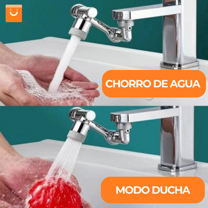 Flexigrip™ - llave giratoria 1080°, evita salpicaduras de agua