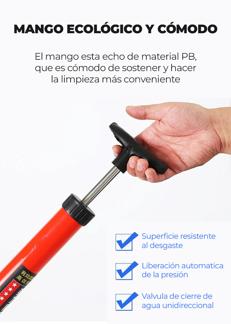 ForceJet™ - DESATASCADOR DE INODOROS DE ALTA PRESIÓN