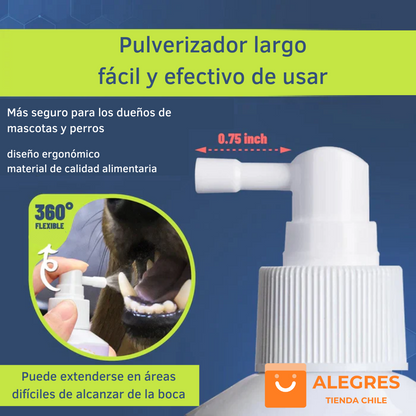 PetClean™ - Aerosol 100 % Natural para el cuidado bucal de perros y gatos | Oferta Exclusiva 2x1