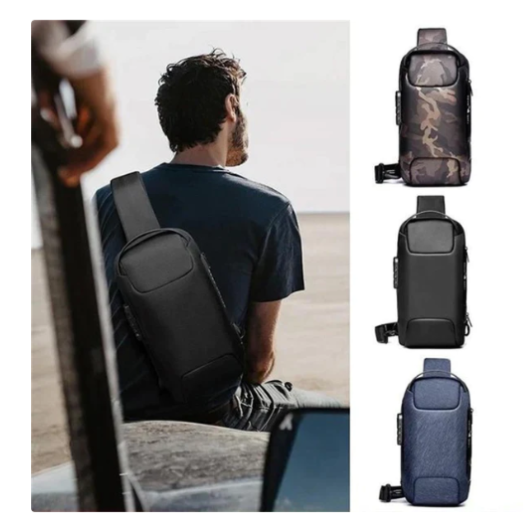 Bolso cruzado antirrobo con carga USB