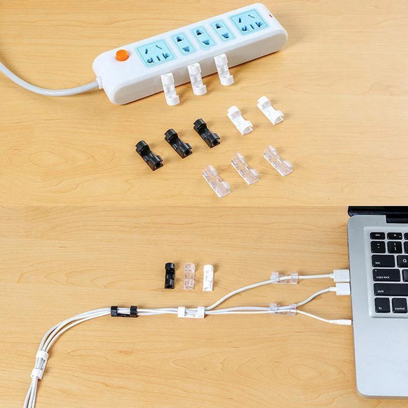 ClipCord™ - CLIP PLÁSTICO AUTOADHESIVO PARA ORGANIZAR CABLES