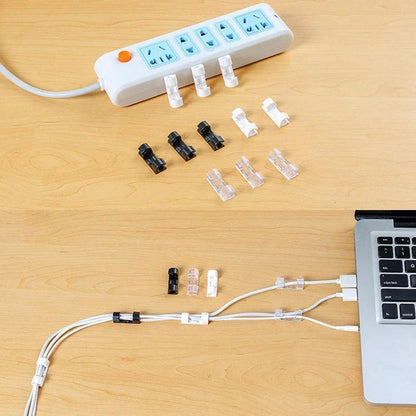 ClipCord™ - CLIP PLÁSTICO AUTOADHESIVO PARA ORGANIZAR CABLES