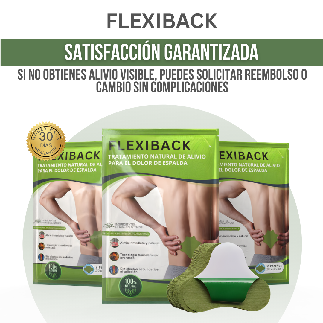 FlexiBack™ — Alivio real, rápido y sin riesgos