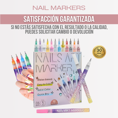 Nail Markers™ - Dibuja tu estilo, color a color