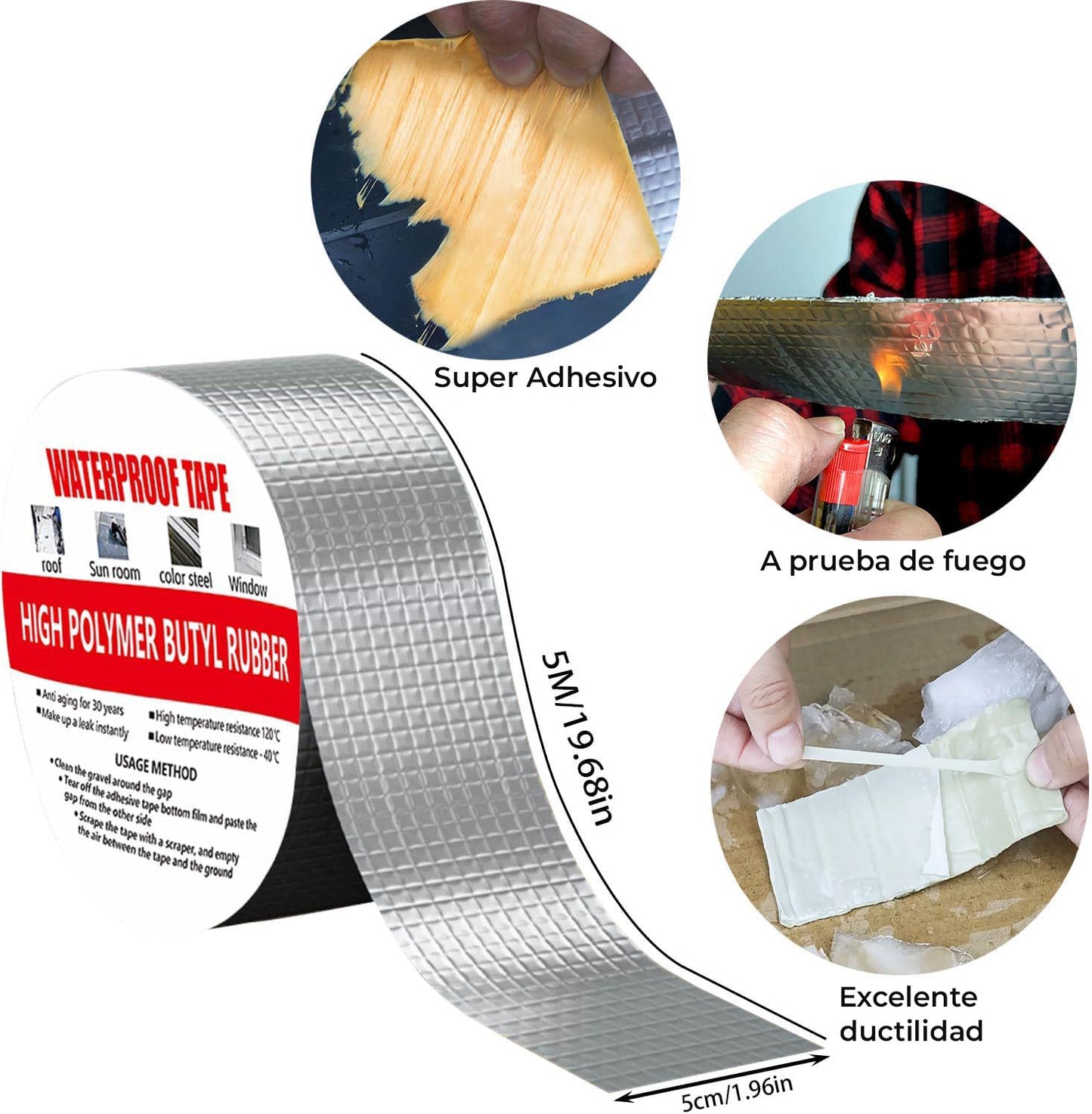 UltraFlex™ - Cinta adhesiva ultra selladora de superficies