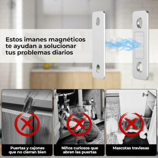 MagneClip™ - Imanes invisibles para puertas
