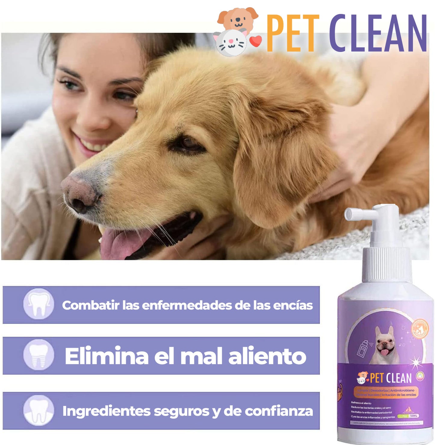 PetClean™ - Salud bucal para perros y gatos
