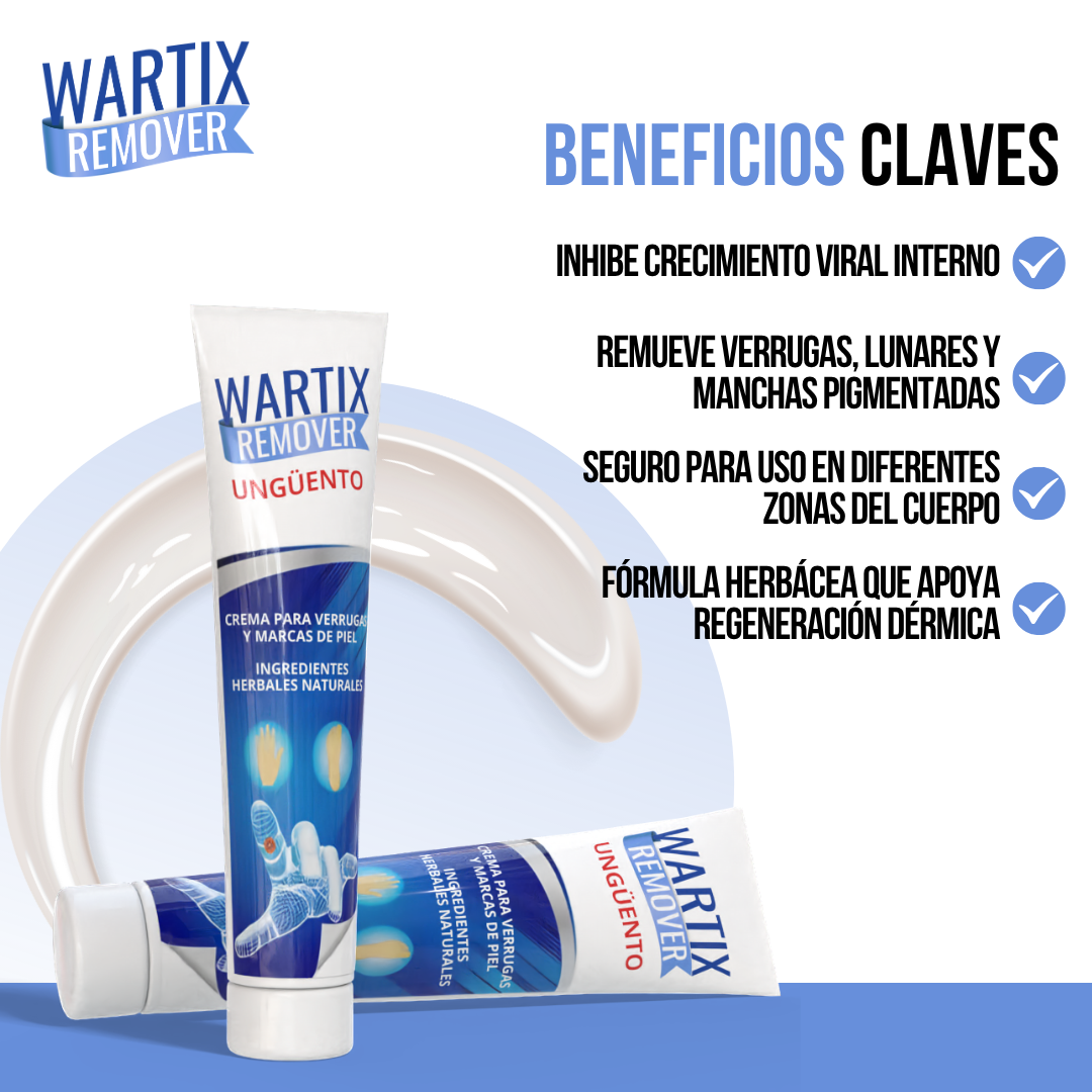 WARTIX REMOVER™ - Piel limpia, libre de verrugas, sin complicaciones