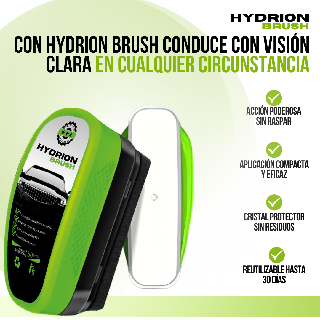 HYDRION BRUSH™ - Visibilidad sin esfuerzo, claridad en cada trayecto