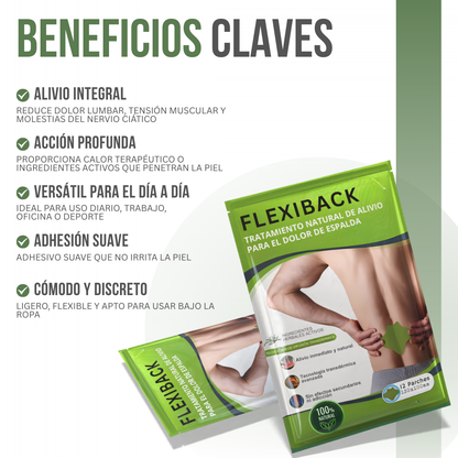 FlexiBack™ — Alivio real, rápido y sin riesgos