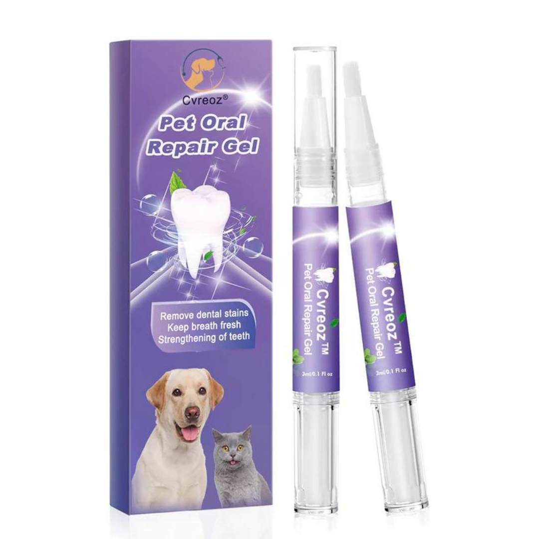 PetOralCare Gel™ - Gel para el blanqueamiento y aseo bucal de mascotas.