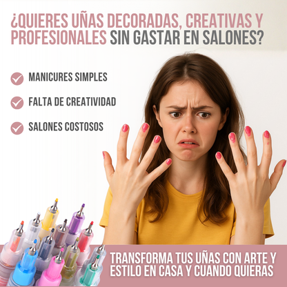 Nail Markers™ - Dibuja tu estilo, color a color