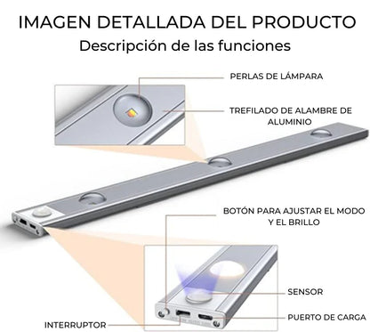 LUMAX™ - Luz LED multifoco con sensor de  movimiento