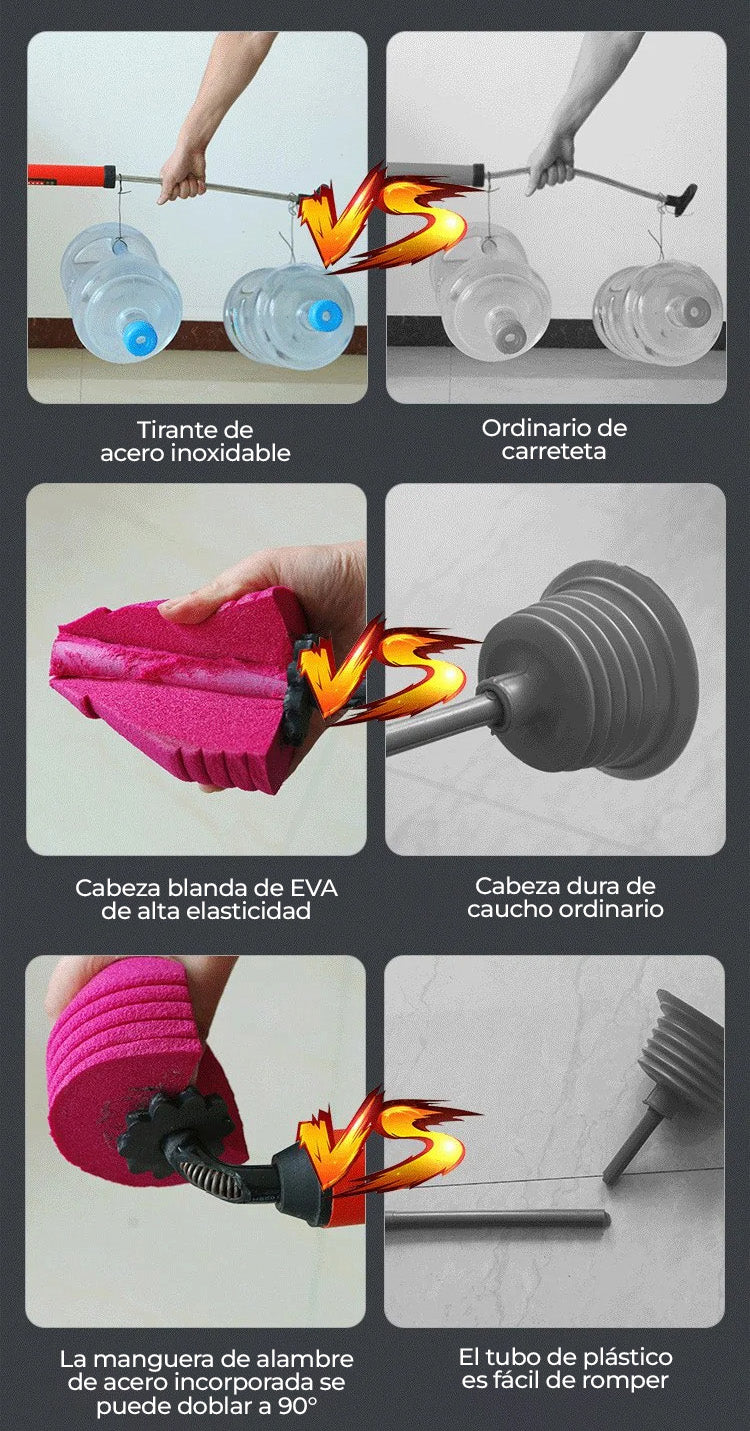 ForceJet™ - DESATASCADOR DE INODOROS DE ALTA PRESIÓN