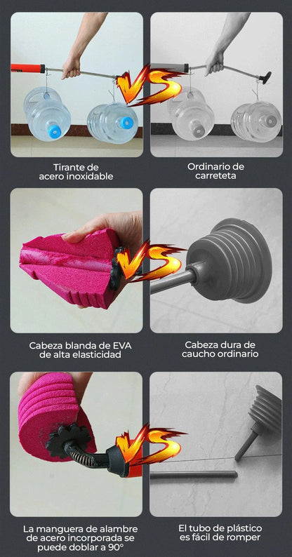 ForceJet™ - DESATASCADOR DE INODOROS DE ALTA PRESIÓN