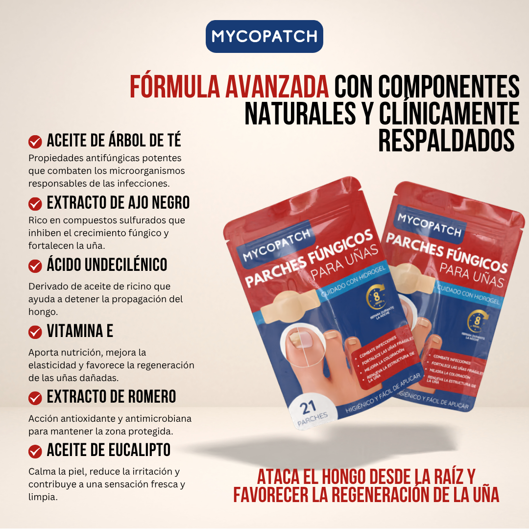 MycoPatch™ - Recupera tus uñas con la fuerza de la ciencia y la naturaleza