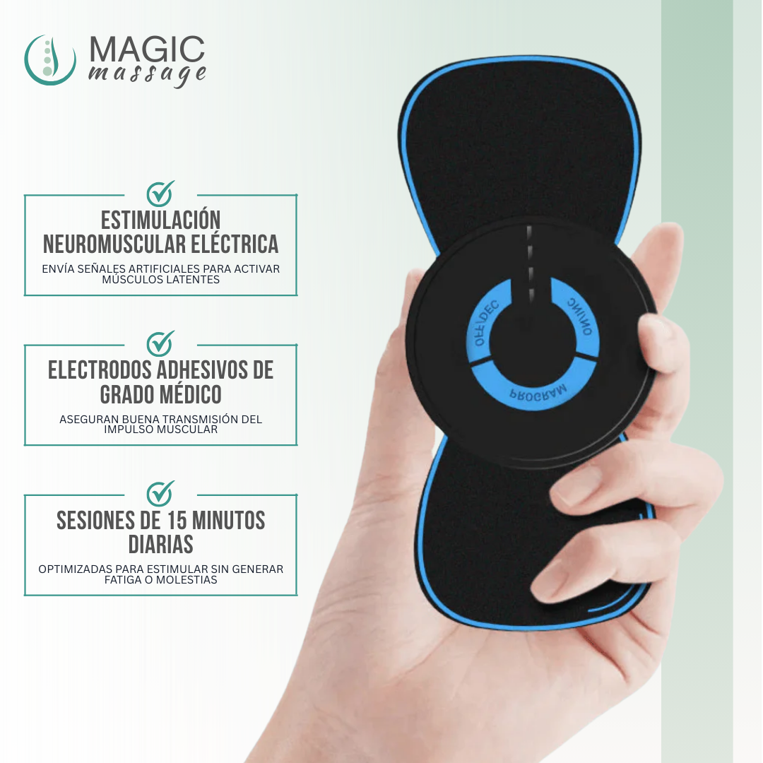 Magic Massage™ - Alivio donde estés, sin cables y sin complicaciones