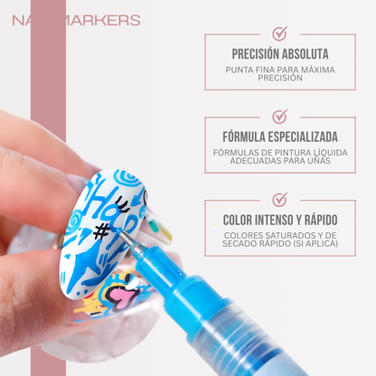 Nail Markers™ - Dibuja tu estilo, color a color