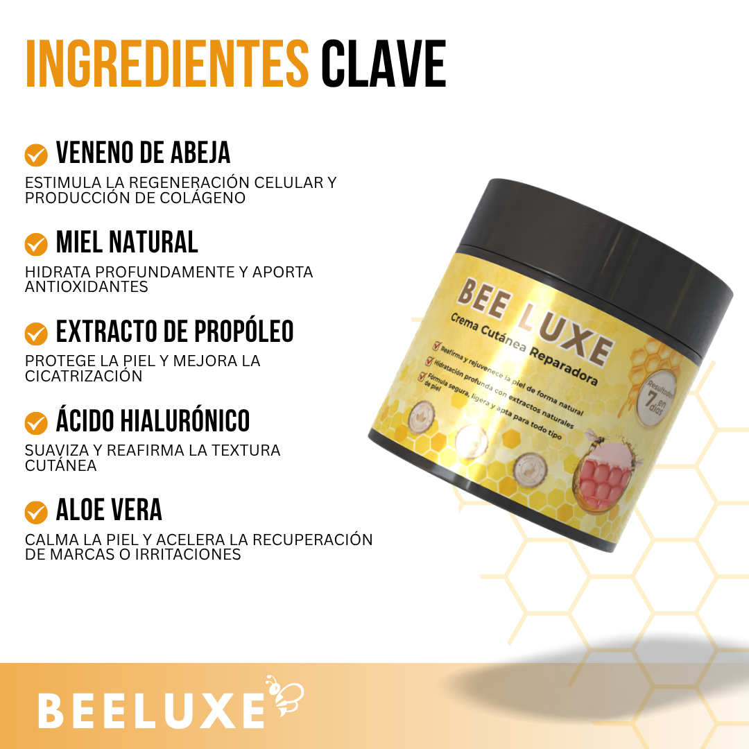 BeeLuxe™ - Restaura, reafirma y renueva tu piel con el poder natural del veneno de abeja