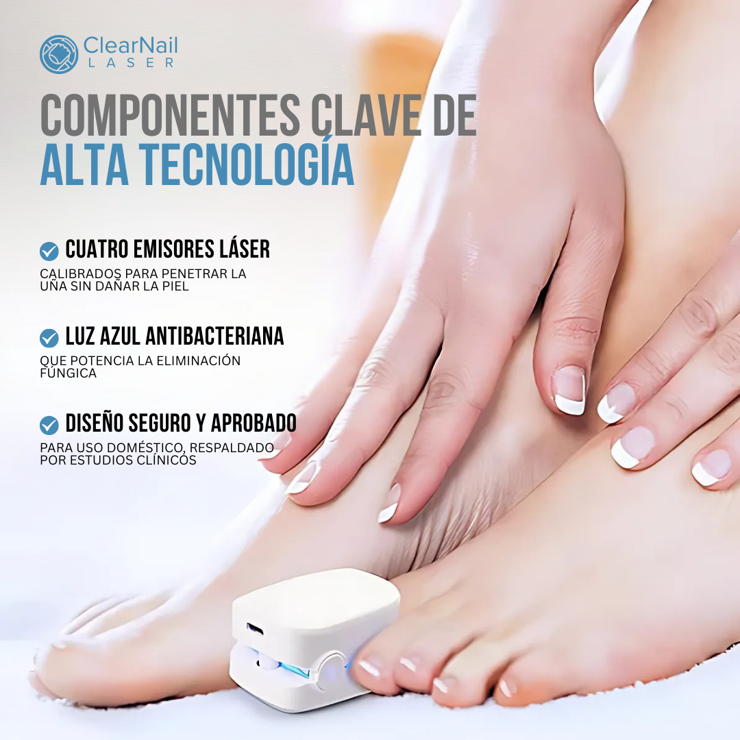 ClearNail Laser™ - Uñas sanas y fuertes desde la primera semana