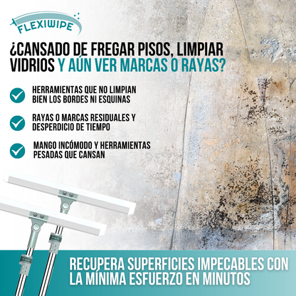 FlexiWipe™ - Limpieza sin esfuerzo, brillo en cada rincón