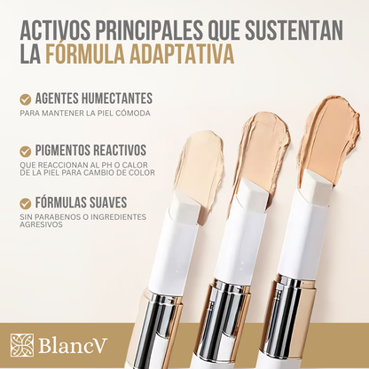 BlancV™  - Cobertura perfecta, piel cuidada, maquillaje inteligente