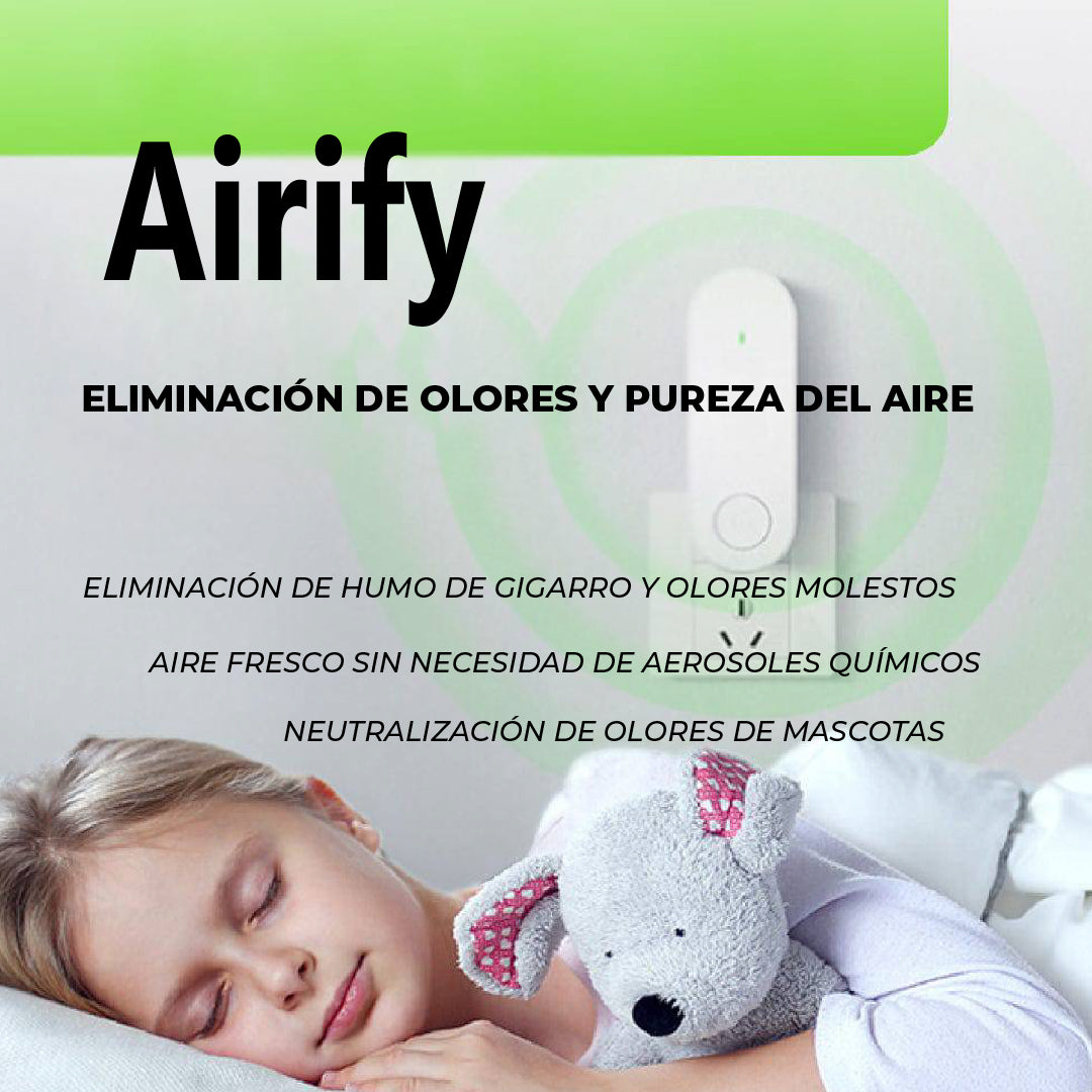 Airify™ - Purificador de aire anti-olores