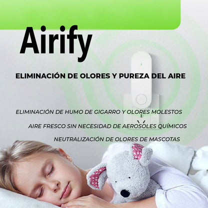 Airify™ - Purificador de aire anti-olores