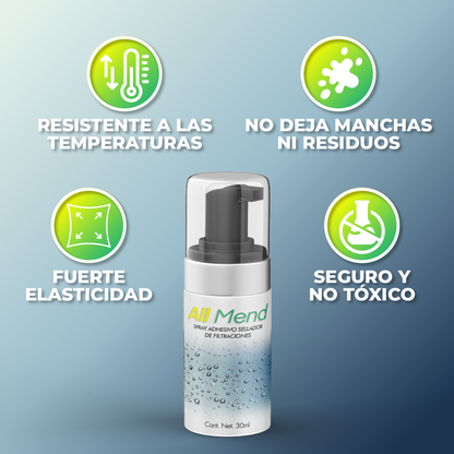 AllMend™ - Spray adhesivo sellador de filtraciones
