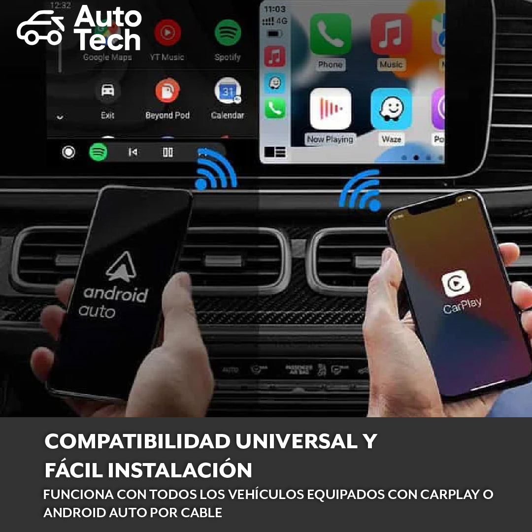 AutoTech™ - Conexión instantánea y sin cables