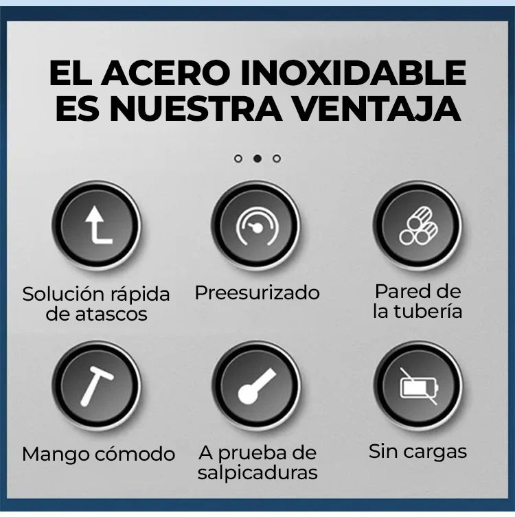 ForceJet™ - DESATASCADOR DE INODOROS DE ALTA PRESIÓN