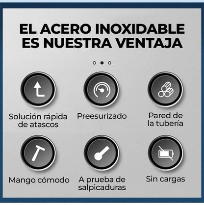 ForceJet™ - DESATASCADOR DE INODOROS DE ALTA PRESIÓN