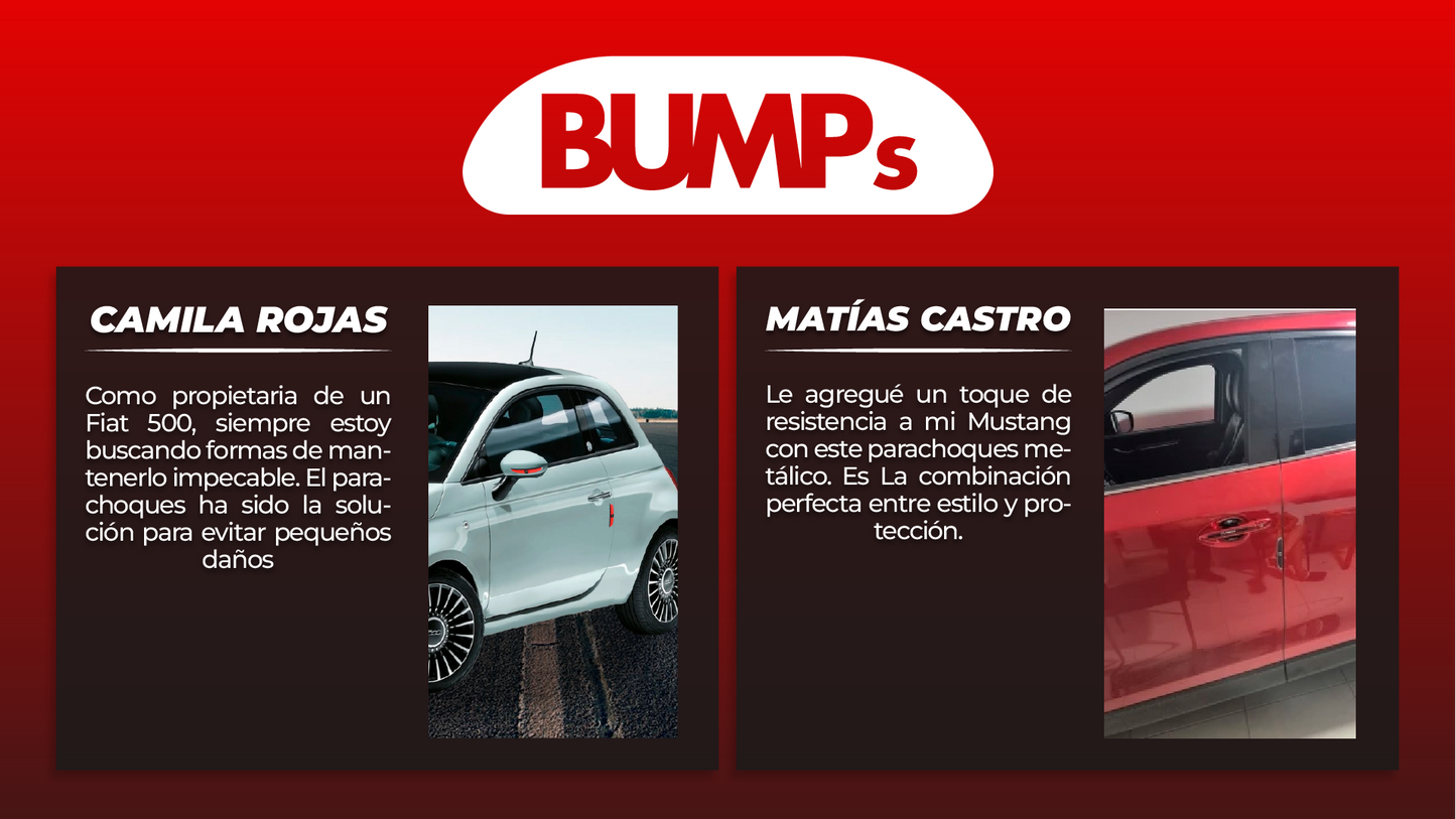 BUMPs™ - Parachoques Metálicos para Autos