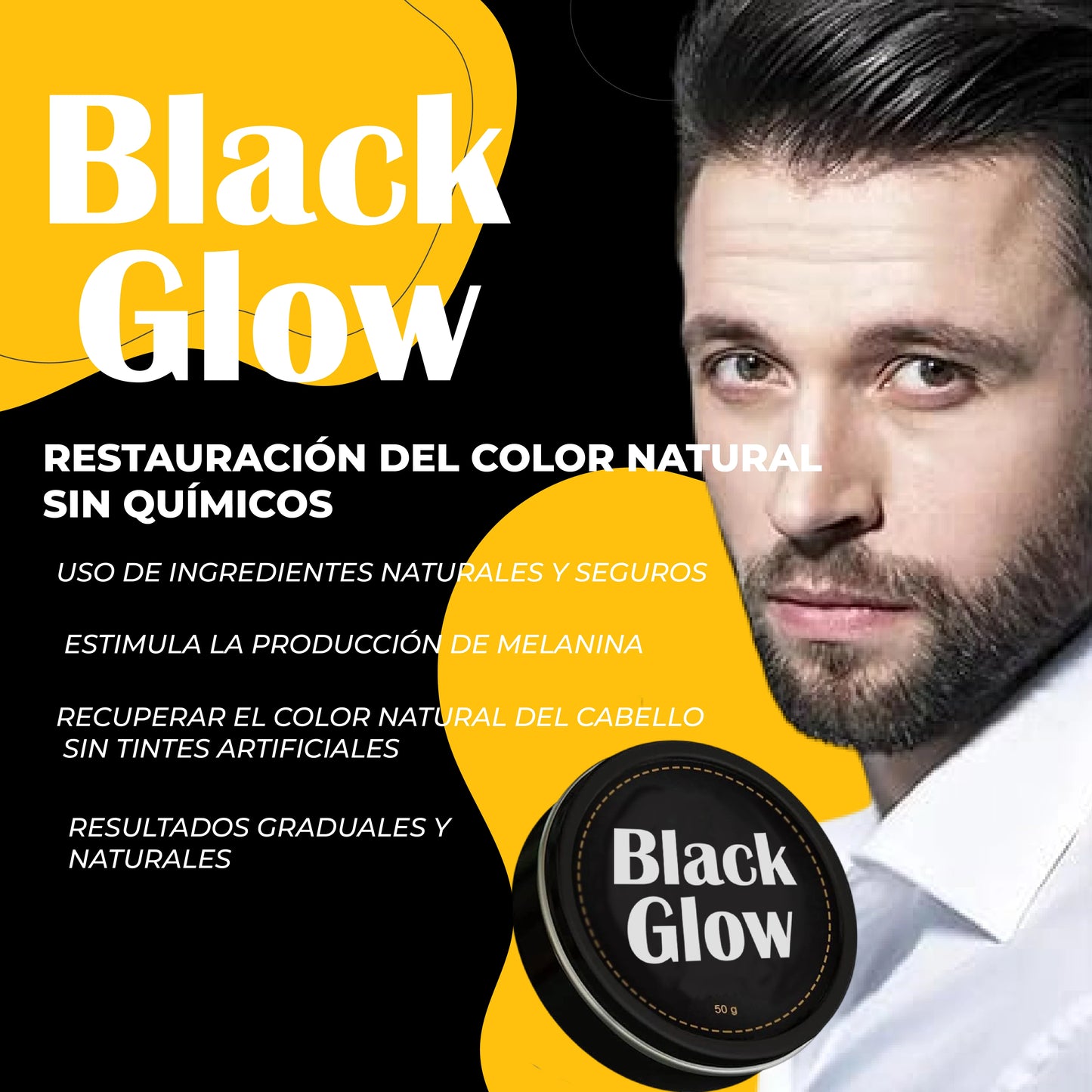 BlackGlow™ - Jabón Anti-Canas natural