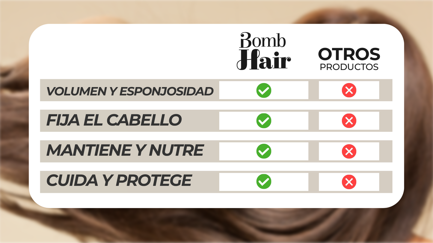 BOMB HAIR™- SPRAY FIJADOR PARA DAR VOLUMEN AL CABELLO