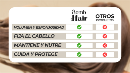 BOMB HAIR™- SPRAY FIJADOR PARA DAR VOLUMEN AL CABELLO