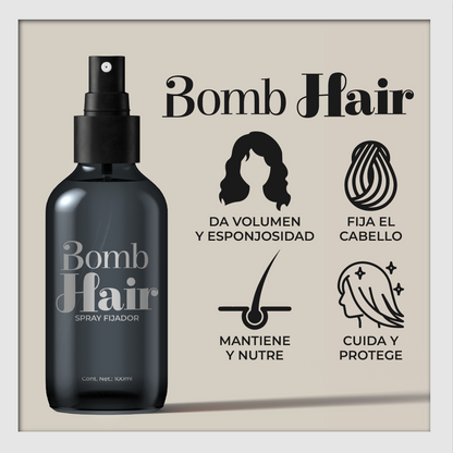 BOMB HAIR™- SPRAY FIJADOR PARA DAR VOLUMEN AL CABELLO