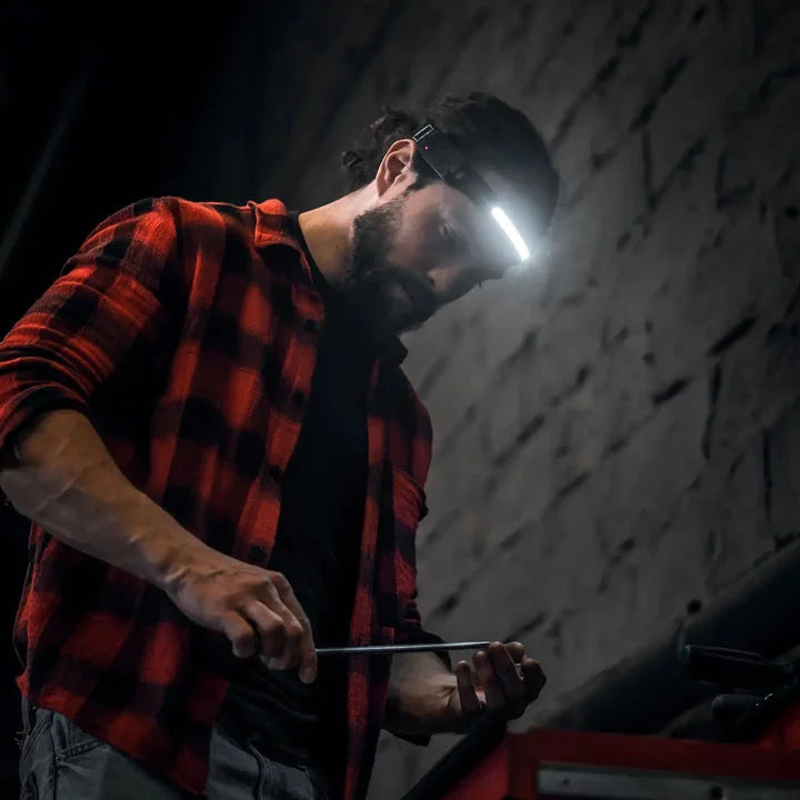 Linterna led de cabeza con sensor