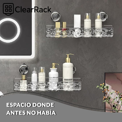 ClearRack™ - Organiza tu baño sin clavos ni daños