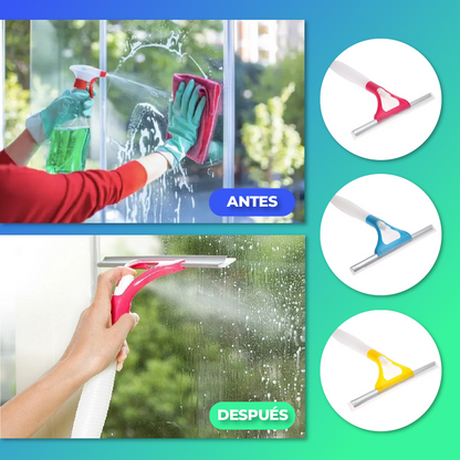 ClearView™ - Limpiador de vidrios con spray incorporado