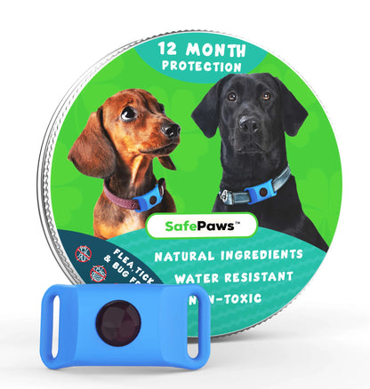 SafePaws™ - Collar antipulgas para perros 100% natural