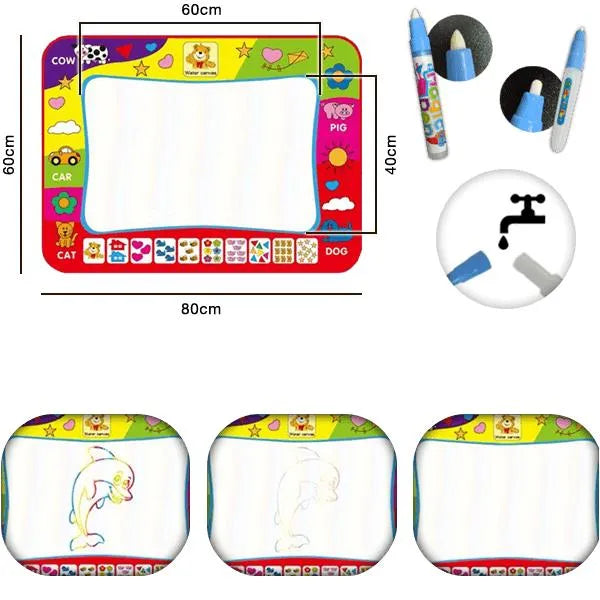 AquaArt™ - Alfombra de dibujo al agua con lapices mágico