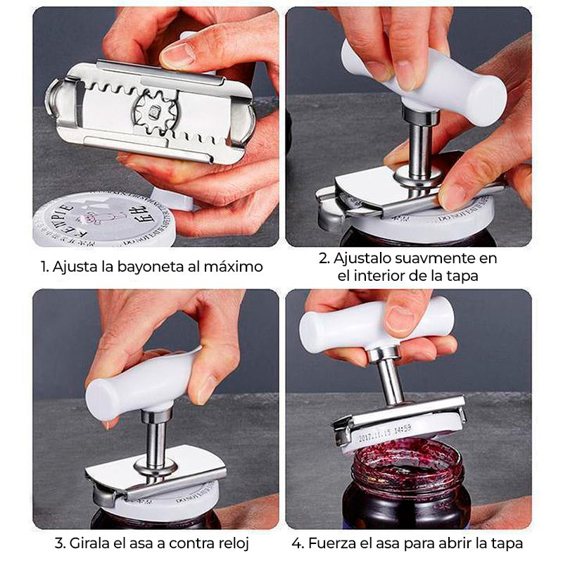 SwiftTurn™ - Abridor de frascos para personas con artritis