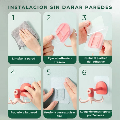 SwivelHook™ -  Gancho giratorio para pared de 360 Grados